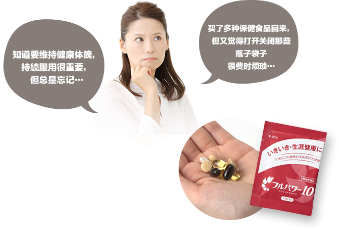 知道要维持健康体魄,持続服用很重要,但总是忘记…买了多种保健食品回来,但又觉得打开关闭那些瓶子袋子很费时烦琐…
